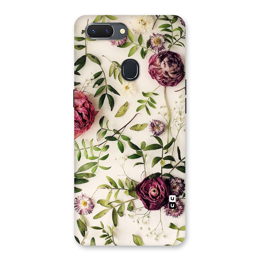 Vintage Rust Floral Back Case for Oppo Realme 2