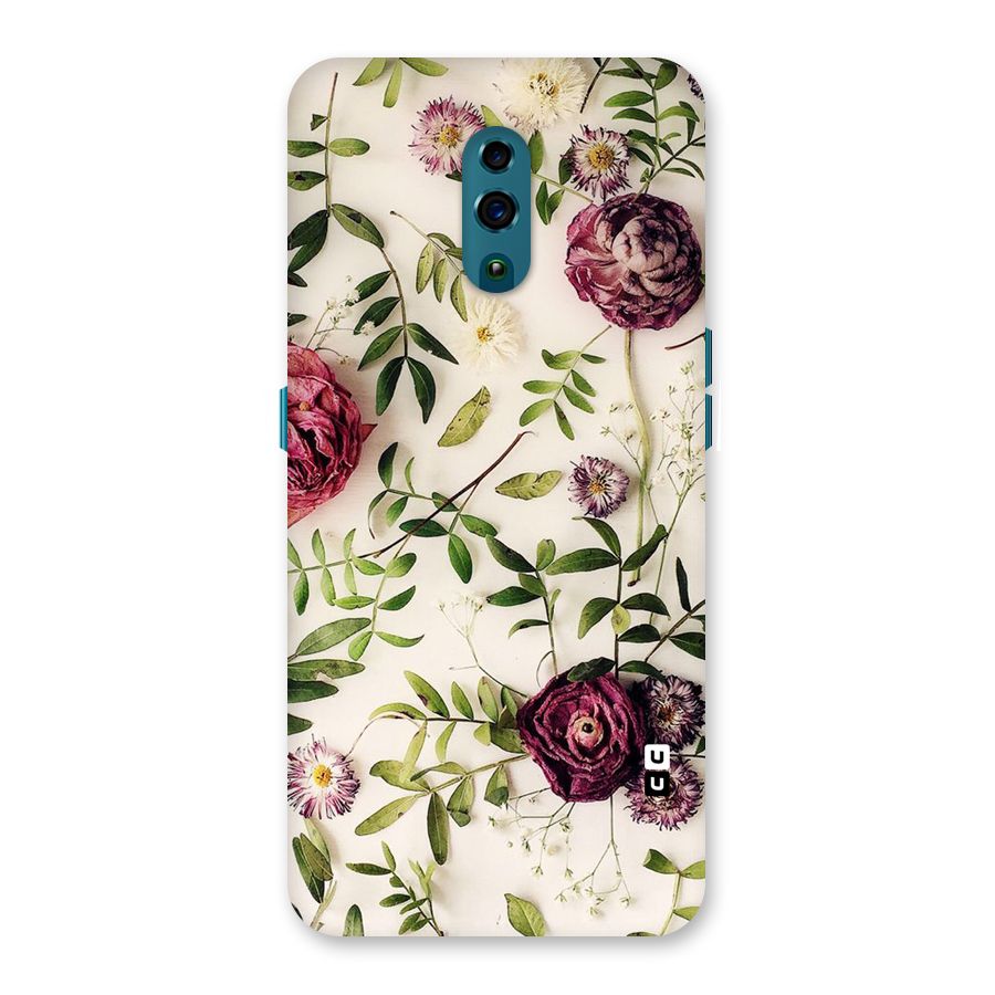 Vintage Rust Floral Back Case for Oppo Reno