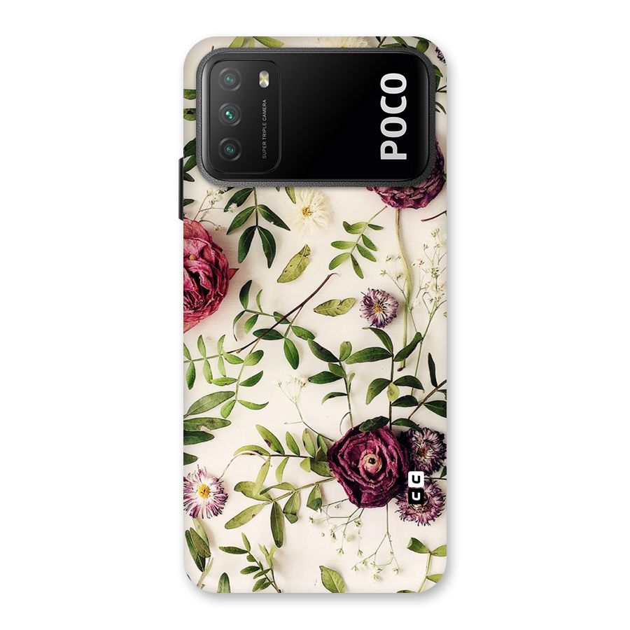 Vintage Rust Floral Back Case for Poco M3