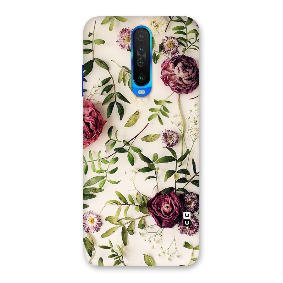 Vintage Rust Floral Back Case for Poco X2