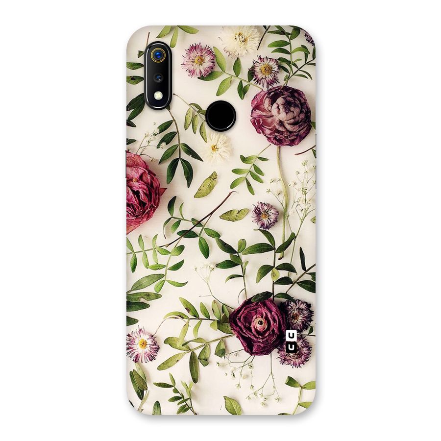 Vintage Rust Floral Back Case for Realme 3