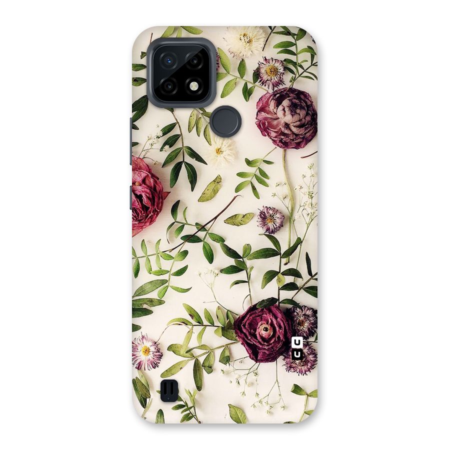 Vintage Rust Floral Back Case for Realme C21