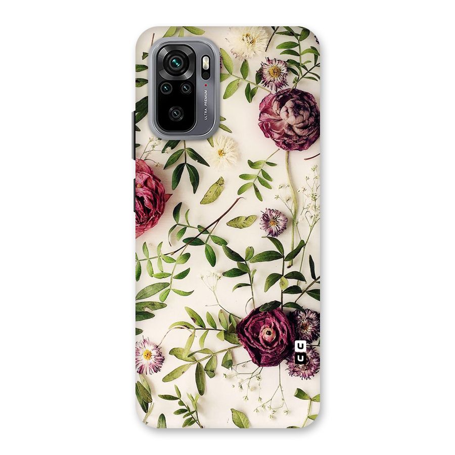 Vintage Rust Floral Back Case for Redmi Note 10