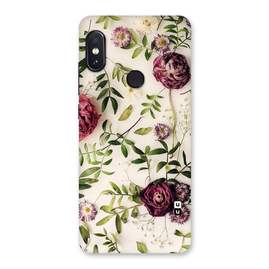Vintage Rust Floral Back Case for Redmi Note 5 Pro