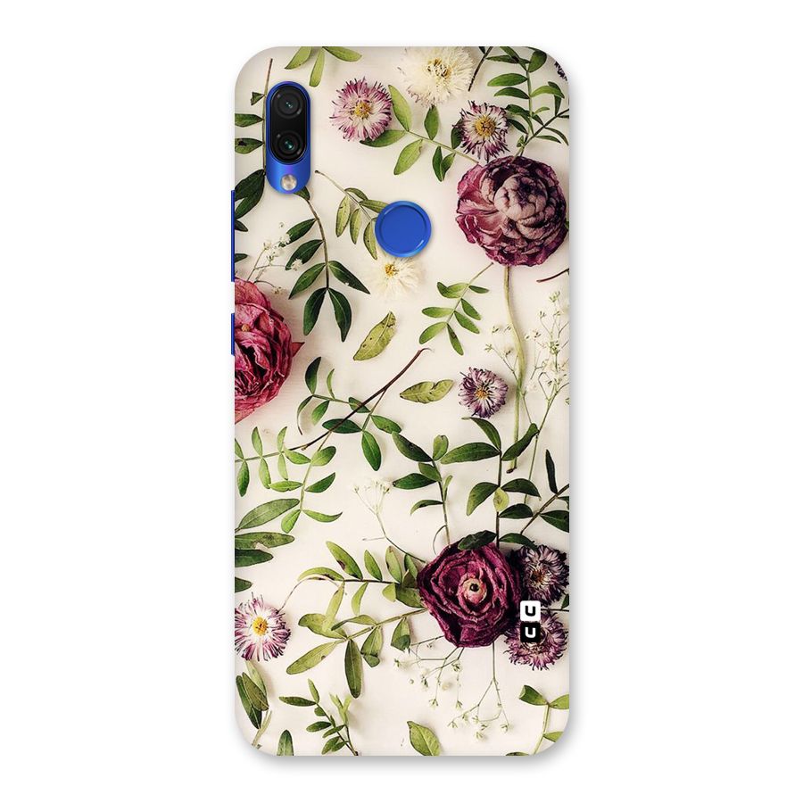 Vintage Rust Floral Back Case for Redmi Note 7S
