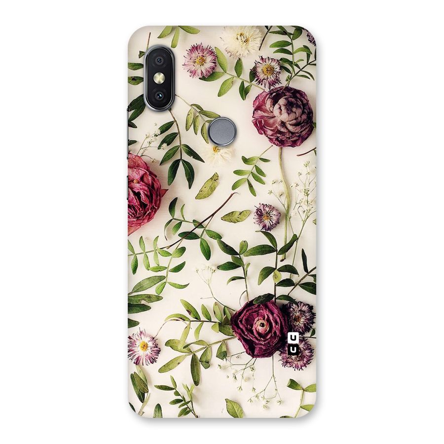 Vintage Rust Floral Back Case for Redmi Y2