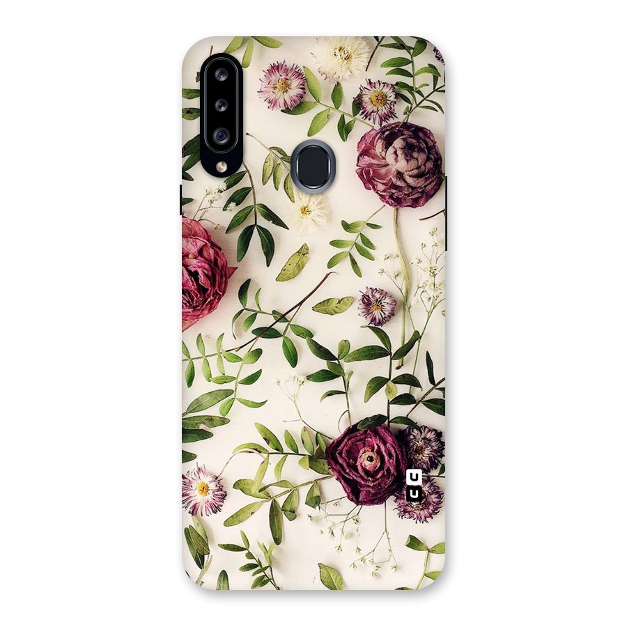 Vintage Rust Floral Back Case for Samsung Galaxy A20s