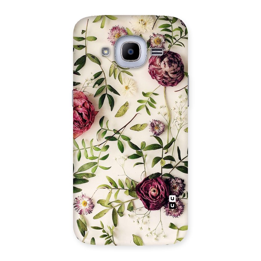 Vintage Rust Floral Back Case for Samsung Galaxy J2 Pro