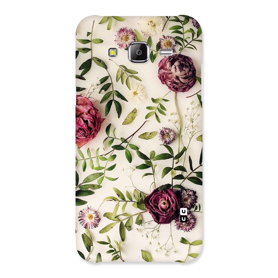 Vintage Rust Floral Back Case for Samsung Galaxy J5