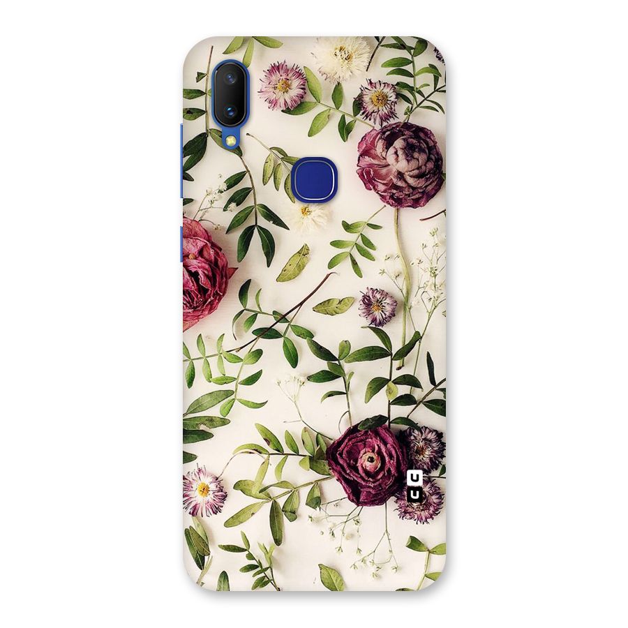 Vintage Rust Floral Back Case for Vivo V11