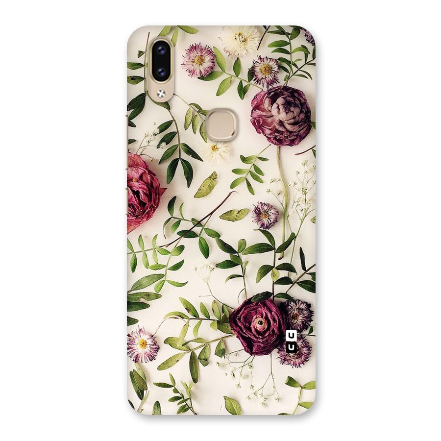 Vintage Rust Floral Back Case for Vivo V9 Youth
