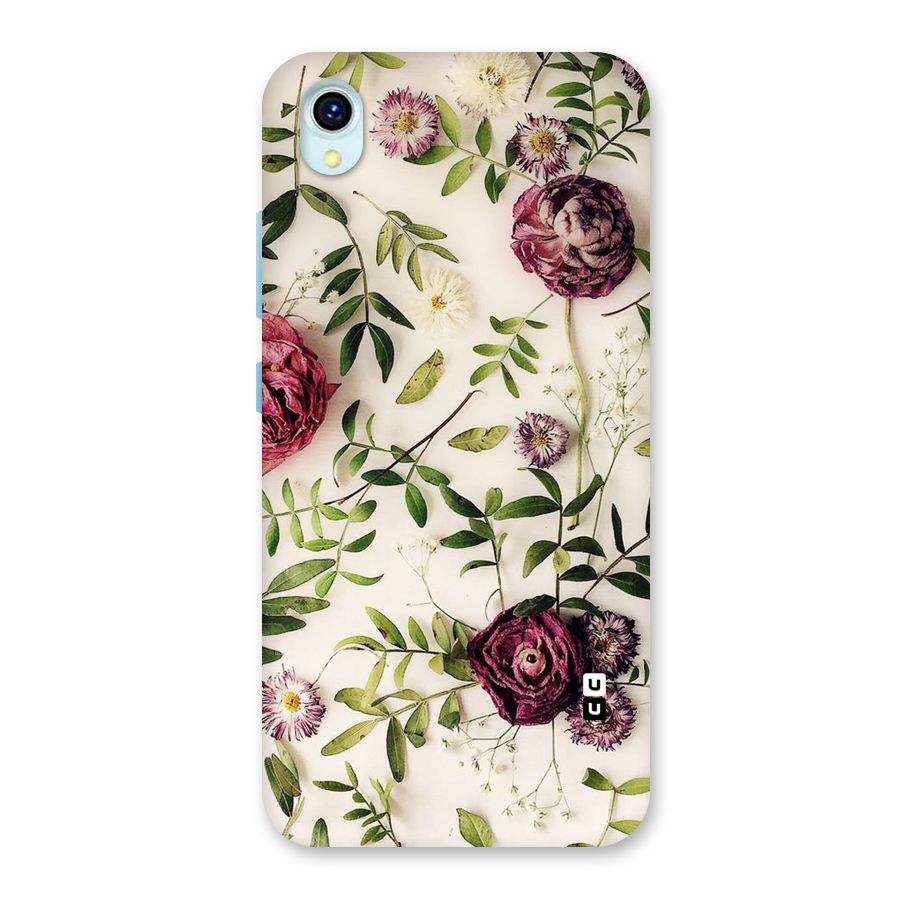 Vintage Rust Floral Back Case for Vivo Y1s