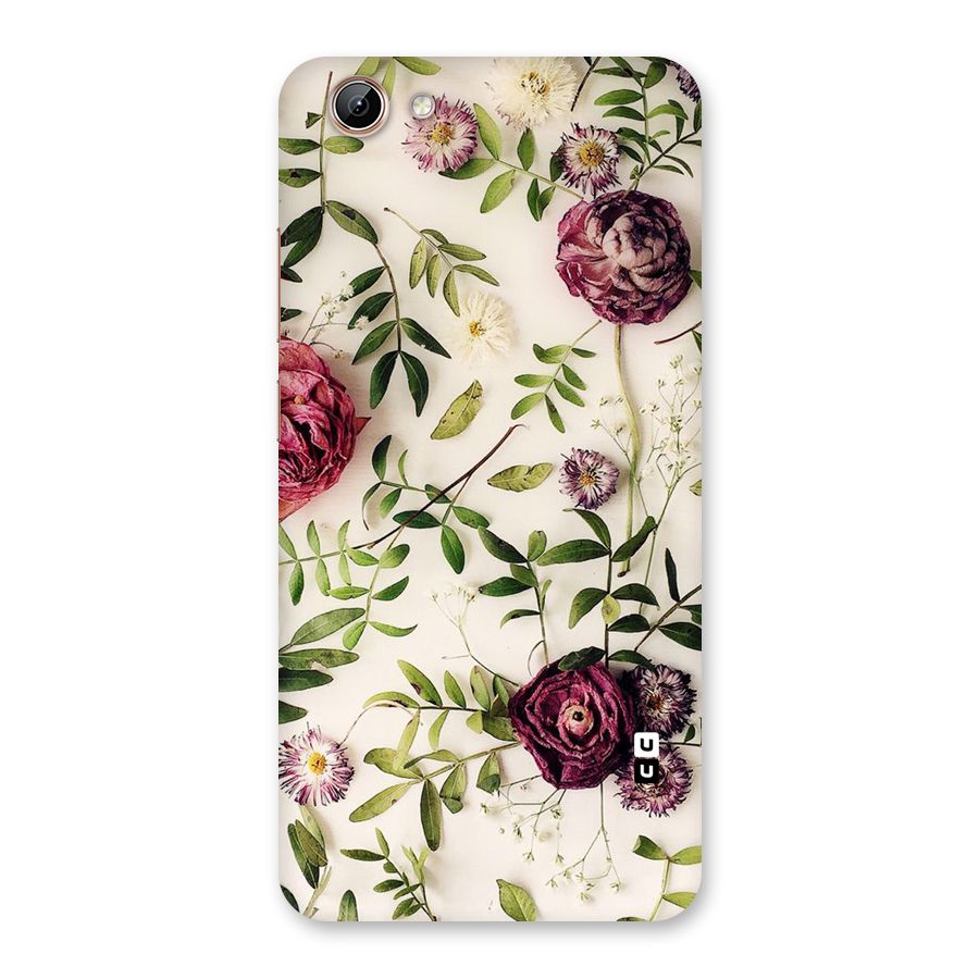 Vintage Rust Floral Back Case for Vivo Y71