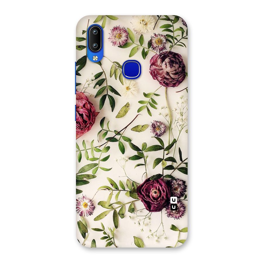 Vintage Rust Floral Back Case for Vivo Y91