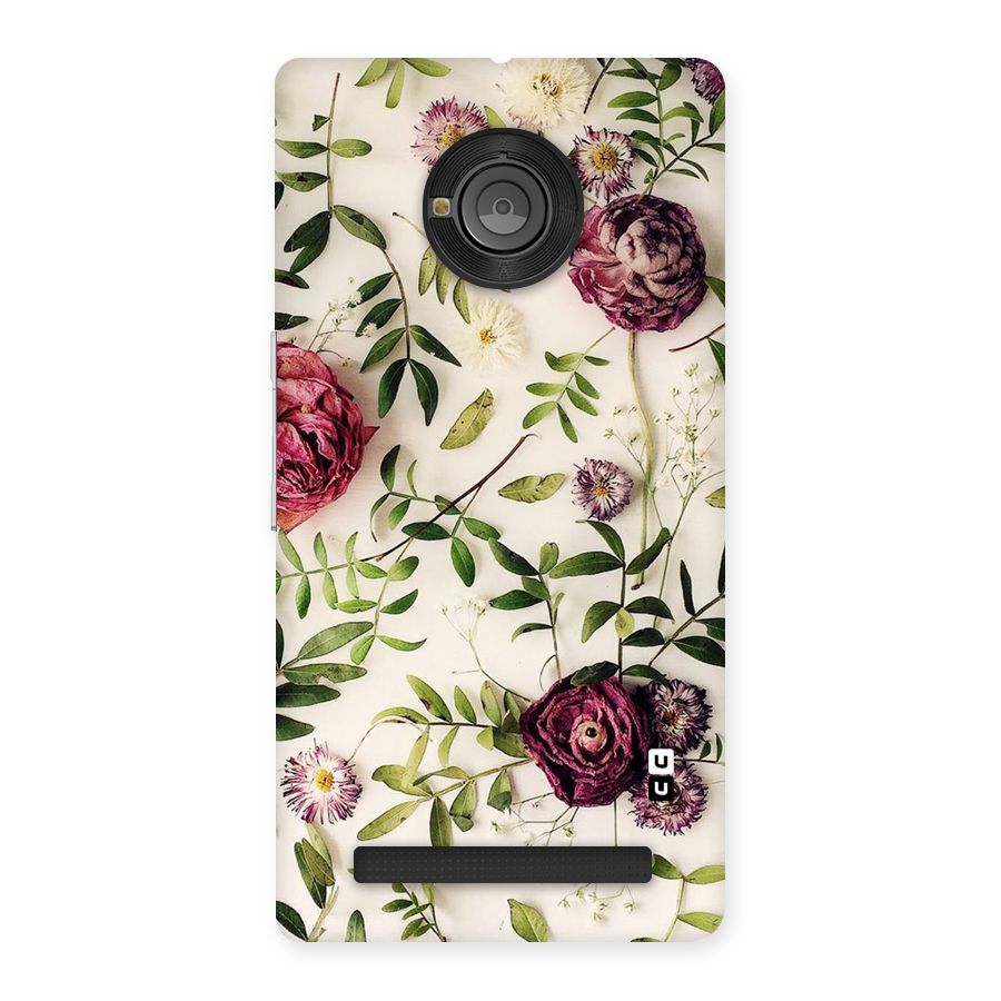 Vintage Rust Floral Back Case for Yu Yuphoria