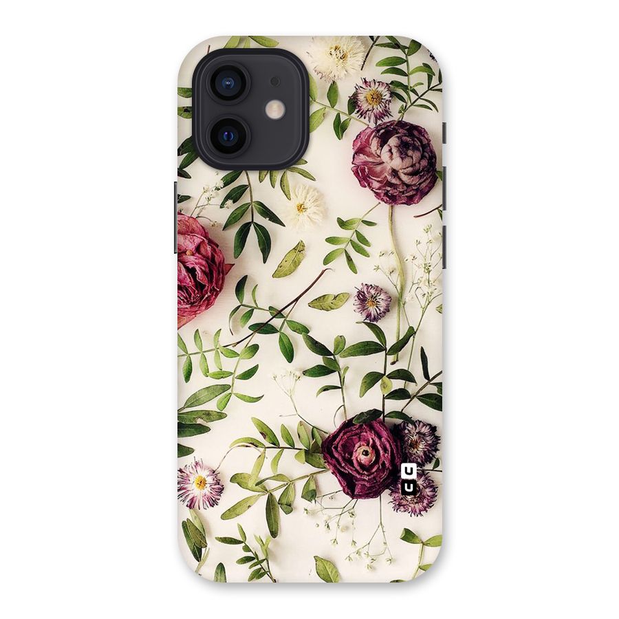 Vintage Rust Floral Back Case for iPhone 12