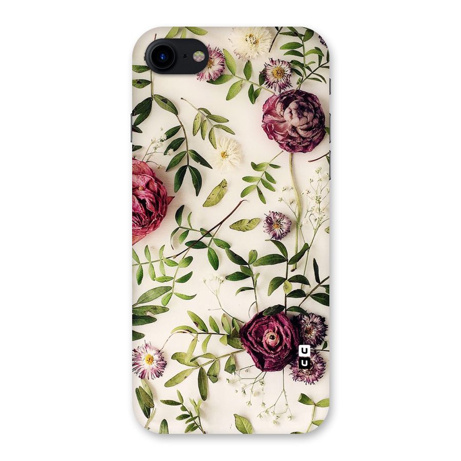 Vintage Rust Floral Back Case for iPhone SE 2020