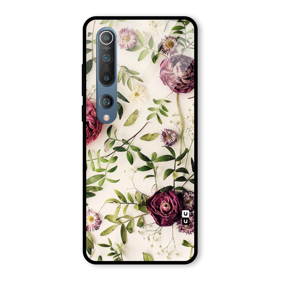 Vintage Rust Floral Glass Back Case for Mi 10