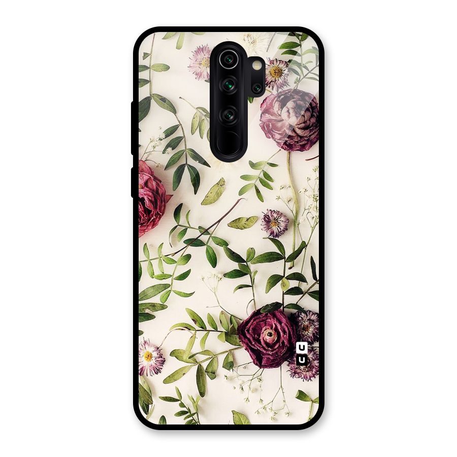 Vintage Rust Floral Glass Back Case for Redmi Note 8 Pro