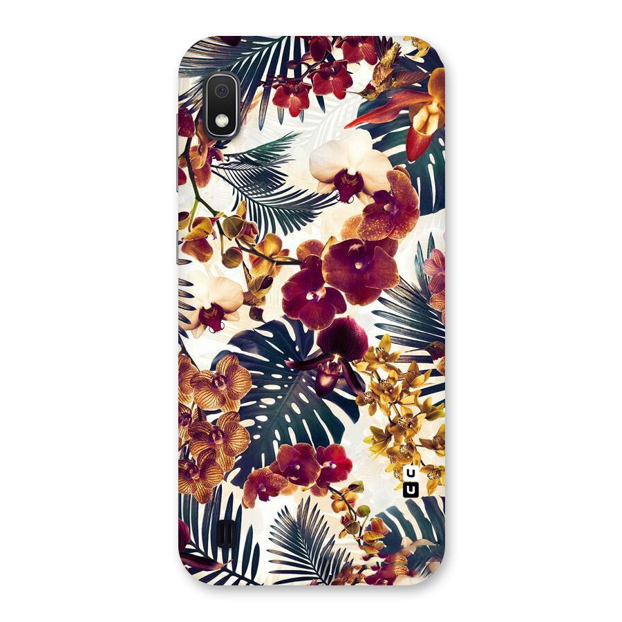 Vintage Rustic Flowers Back Case for Galaxy A10