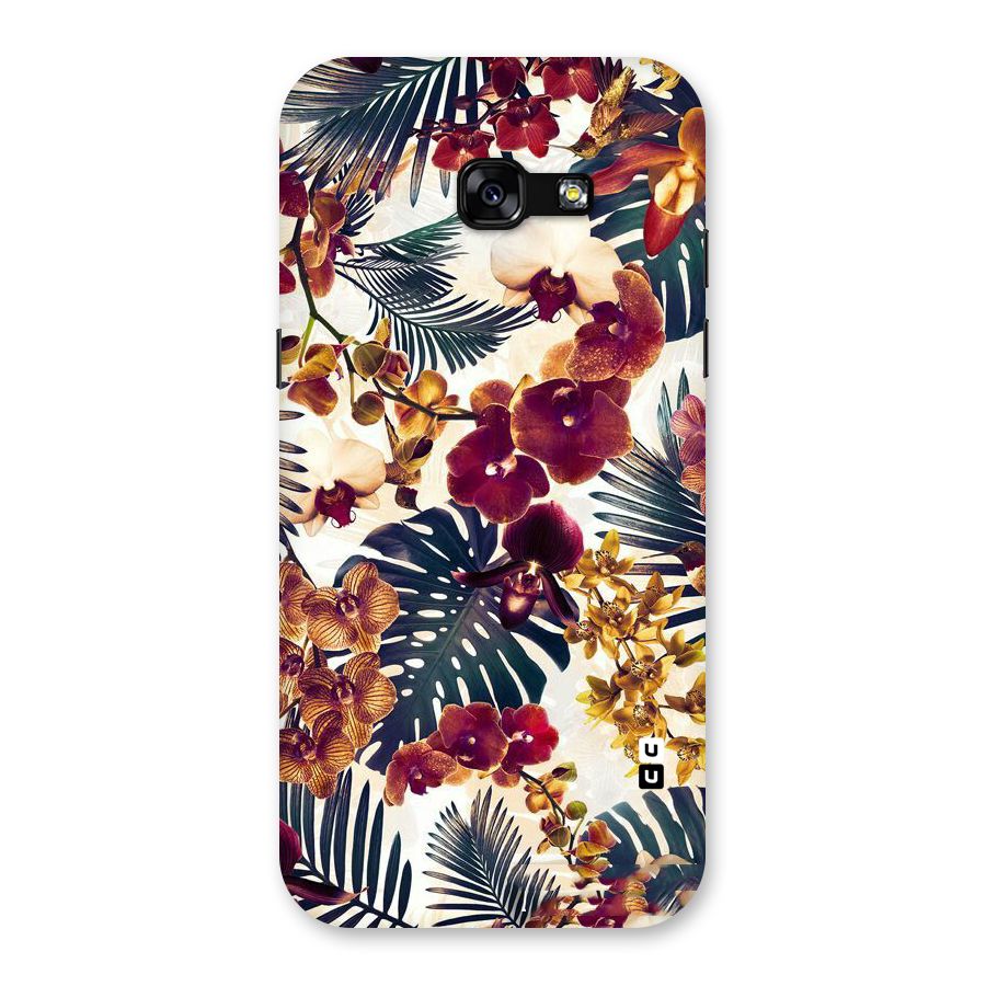 Vintage Rustic Flowers Back Case for Galaxy A5 2017