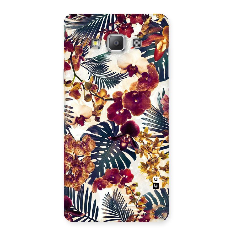 Vintage Rustic Flowers Back Case for Galaxy A7