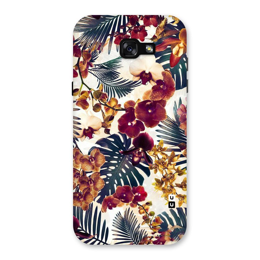 Vintage Rustic Flowers Back Case for Galaxy A7 (2017)