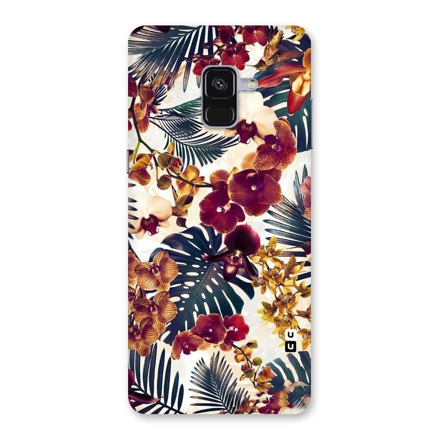 Vintage Rustic Flowers Back Case for Galaxy A8 Plus