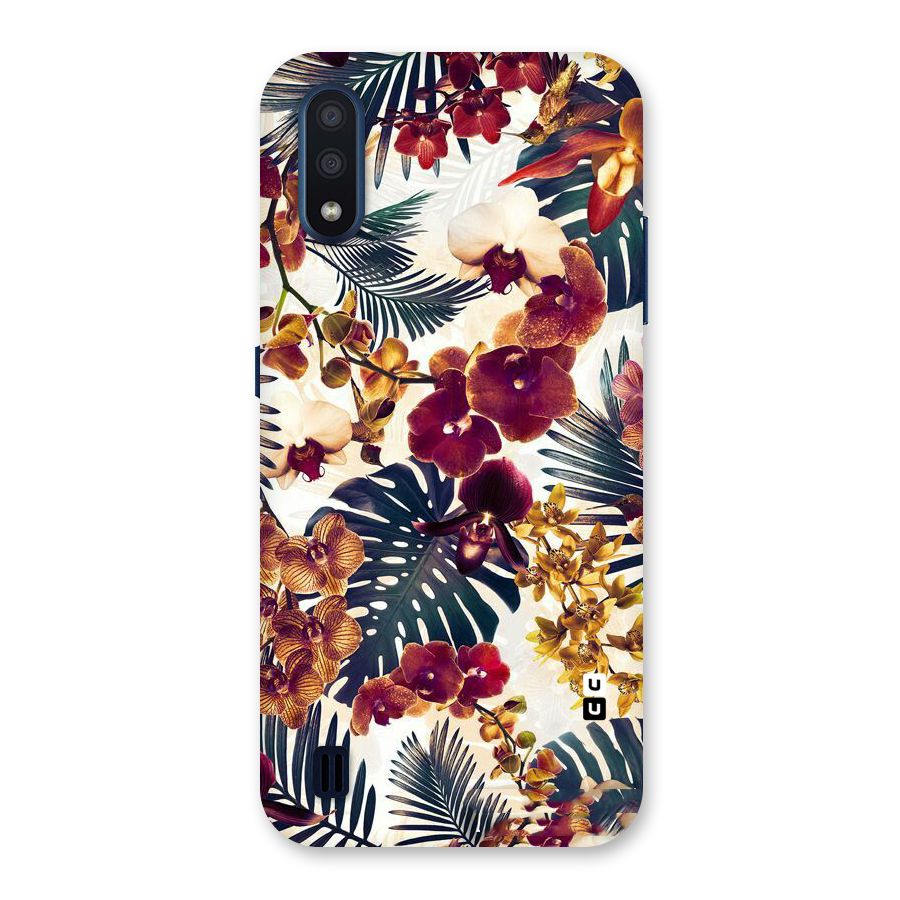 Vintage Rustic Flowers Back Case for Galaxy M01