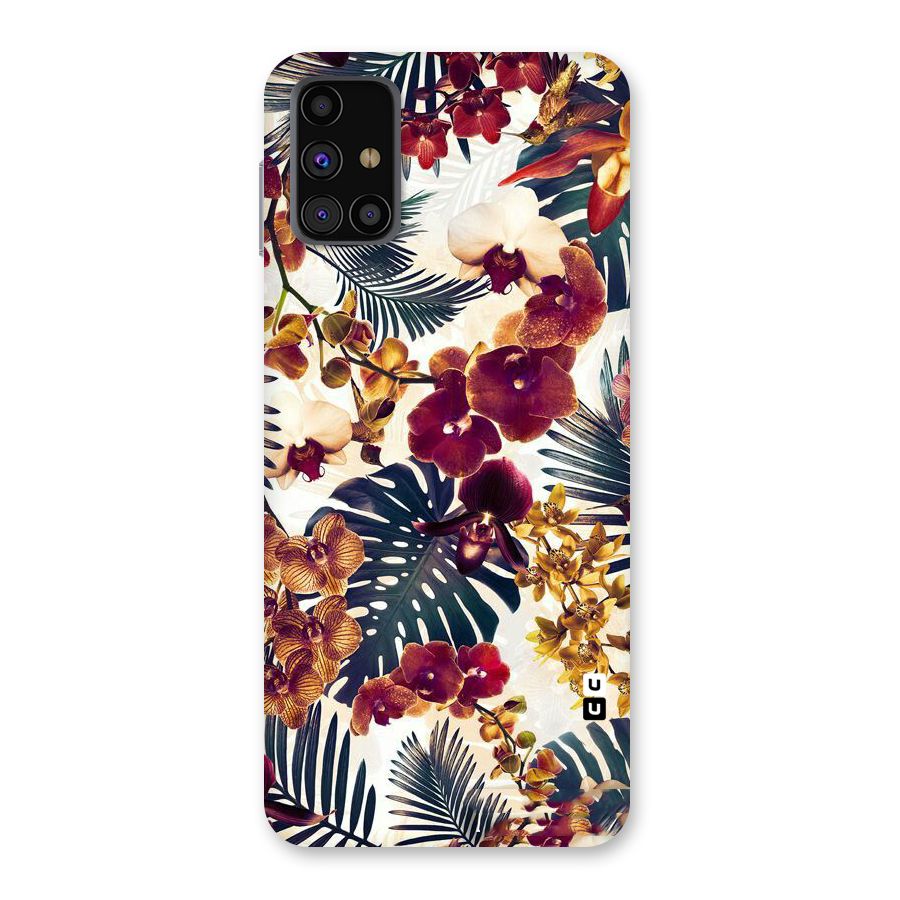 Vintage Rustic Flowers Back Case for Galaxy M31s