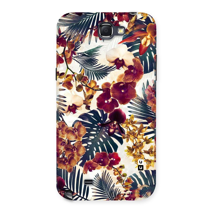 Vintage Rustic Flowers Back Case for Galaxy Note 2