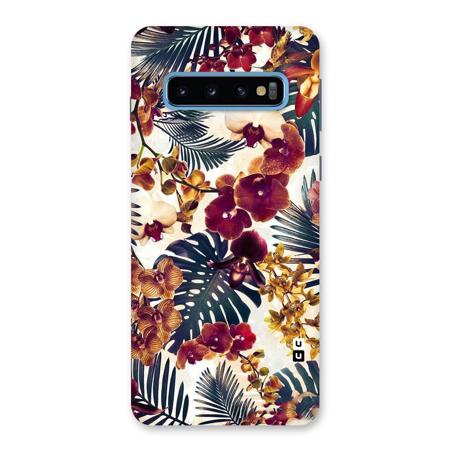 Vintage Rustic Flowers Back Case for Galaxy S10