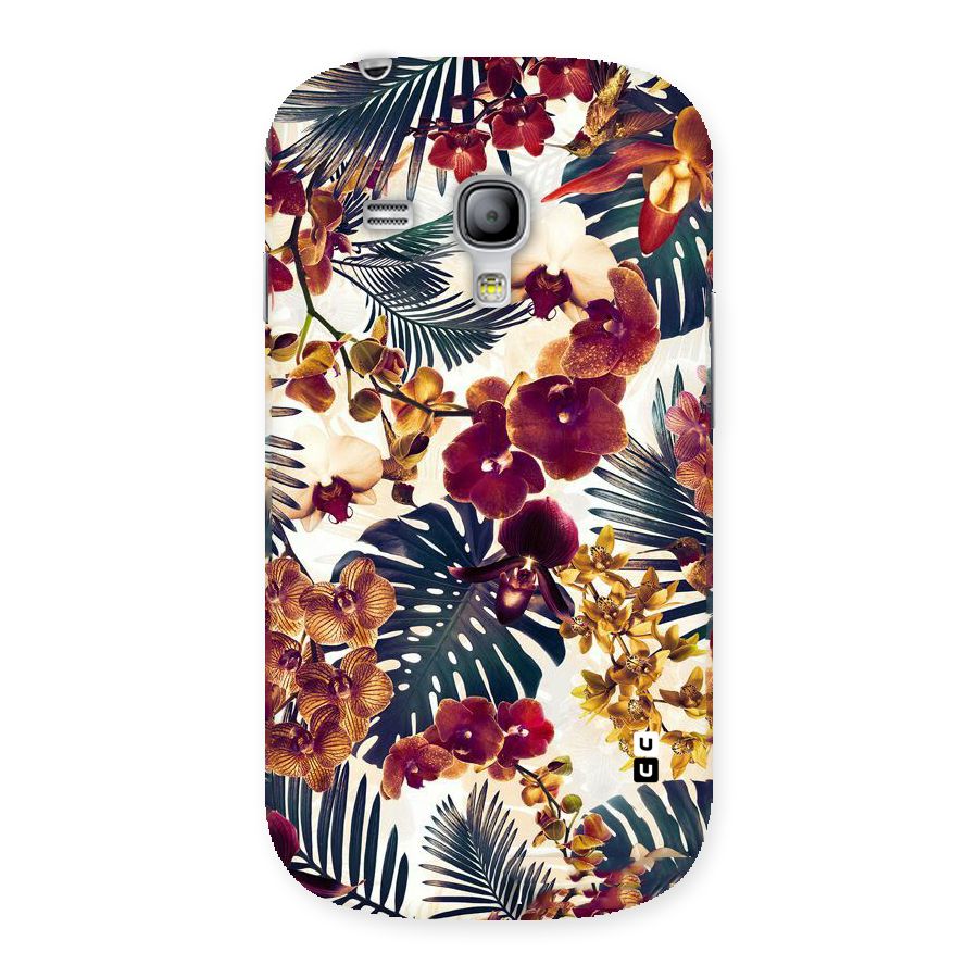 Vintage Rustic Flowers Back Case for Galaxy S3 Mini