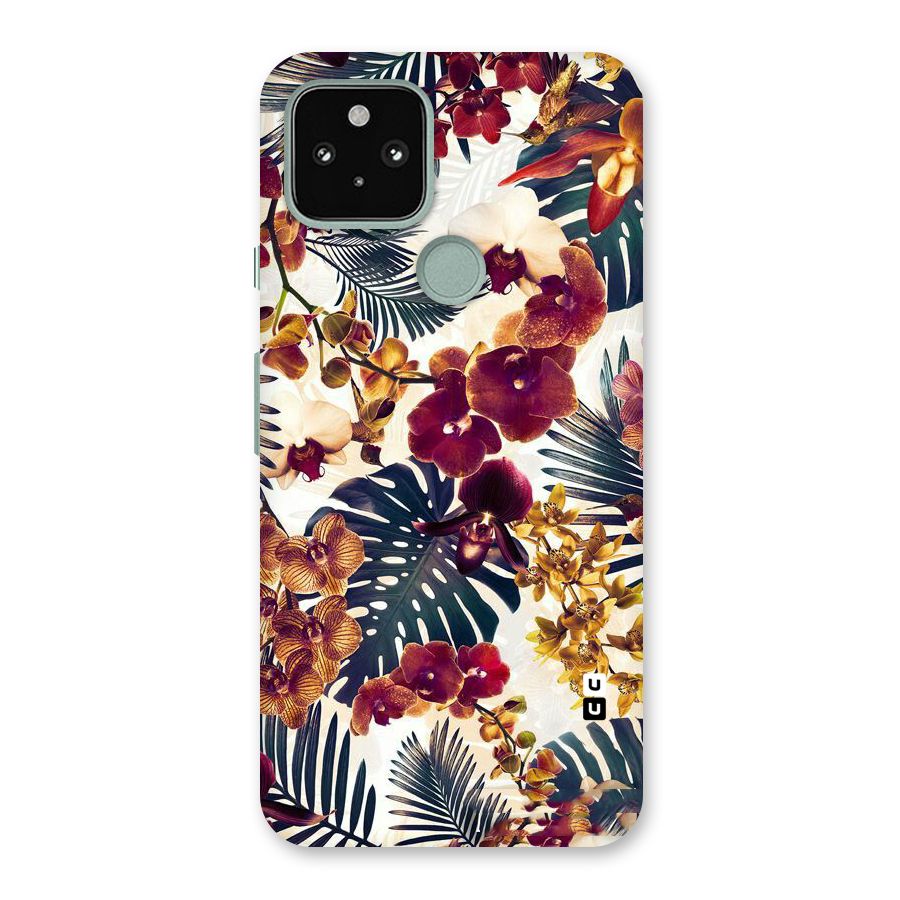 Vintage Rustic Flowers Back Case for Google Pixel 5