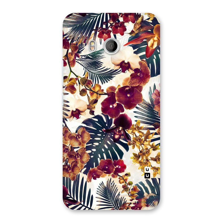 Vintage Rustic Flowers Back Case for HTC U11