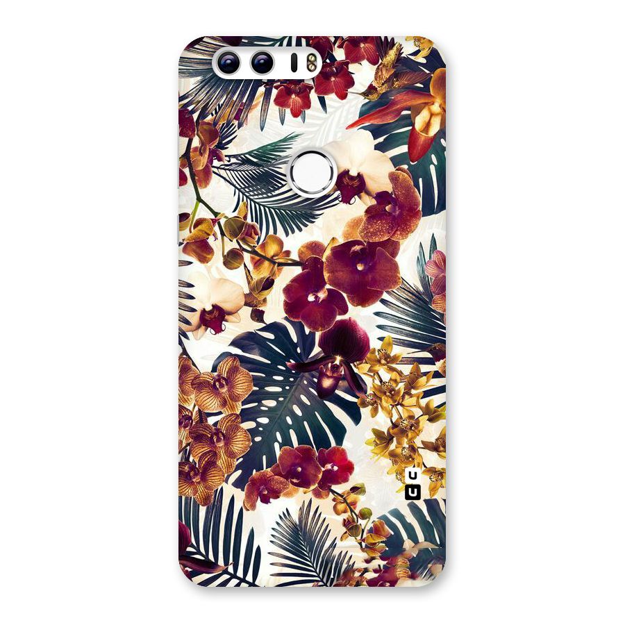 Vintage Rustic Flowers Back Case for Honor 8