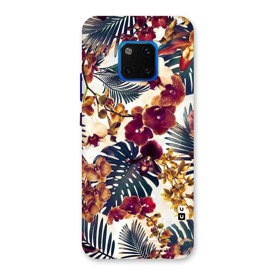 Vintage Rustic Flowers Back Case for Huawei Mate 20 Pro