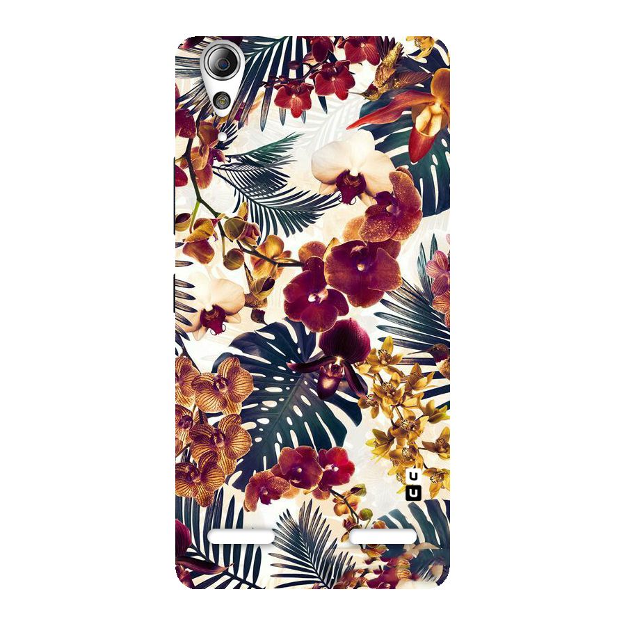 Vintage Rustic Flowers Back Case for Lenovo A6000