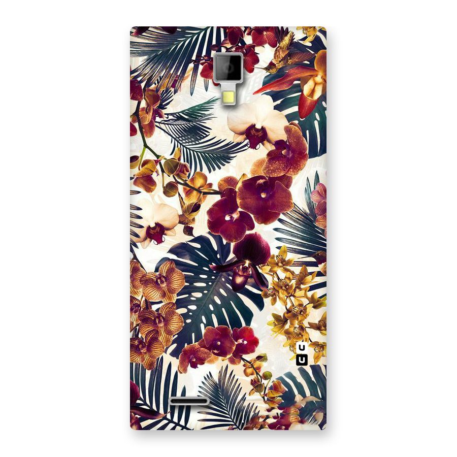 Vintage Rustic Flowers Back Case for Micromax Canvas Xpress A99
