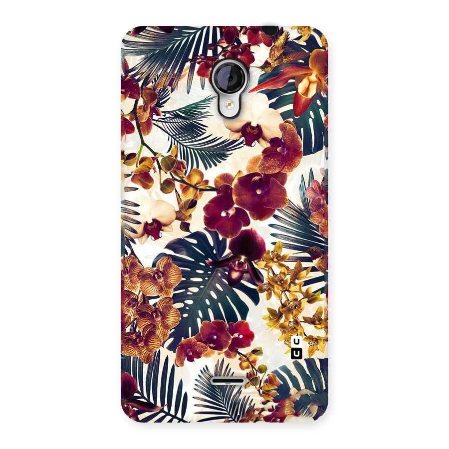 Vintage Rustic Flowers Back Case for Micromax Unite 2 A106