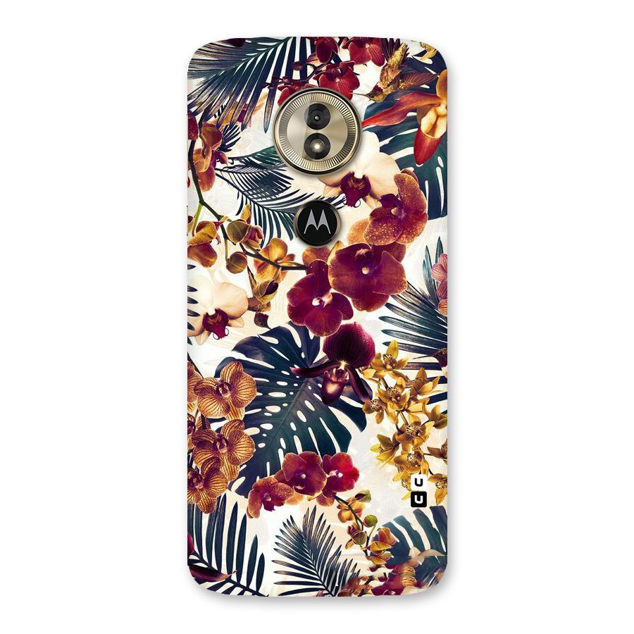 Vintage Rustic Flowers Back Case for Moto G6 Play