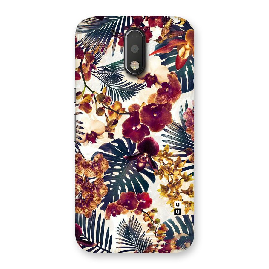 Vintage Rustic Flowers Back Case for Motorola Moto G4 Plus