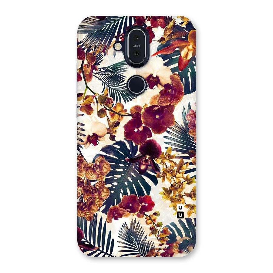 Vintage Rustic Flowers Back Case for Nokia 8.1