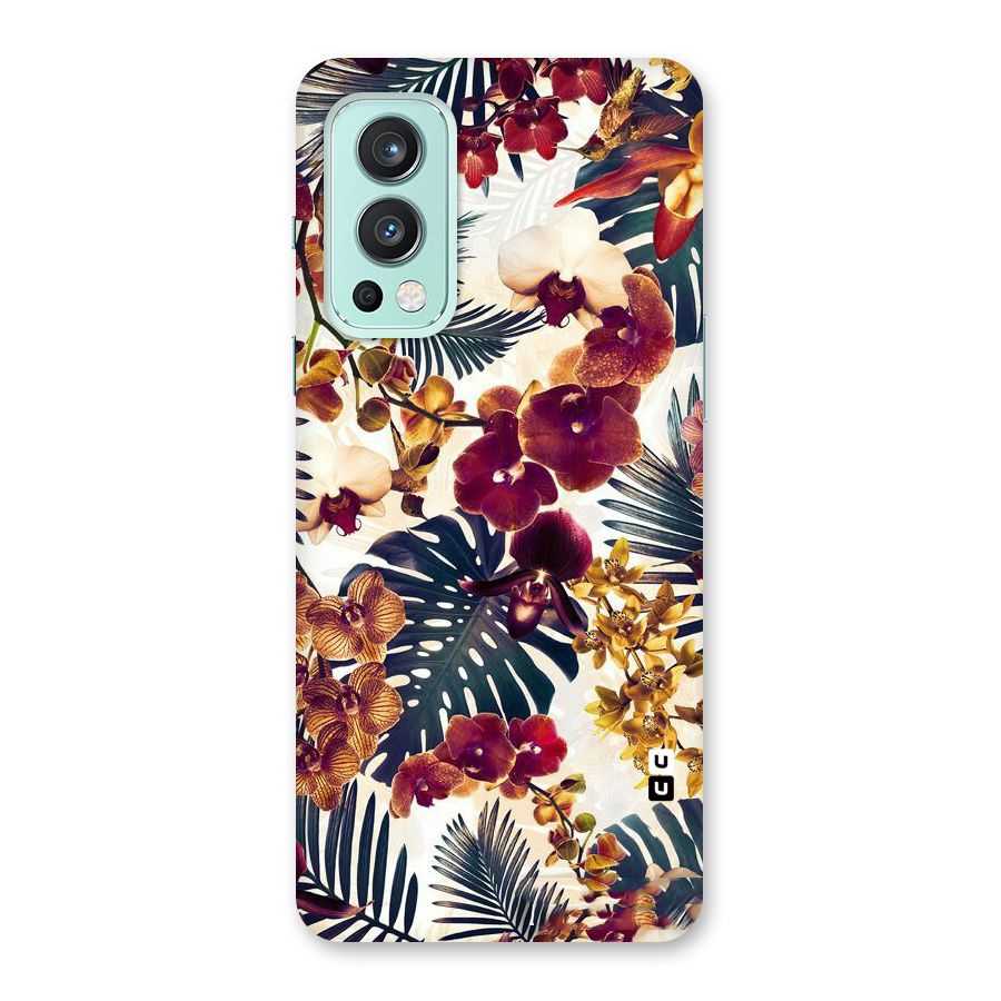 Vintage Rustic Flowers Back Case for OnePlus Nord 2 5G