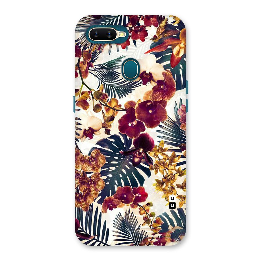 Vintage Rustic Flowers Back Case for Oppo A12