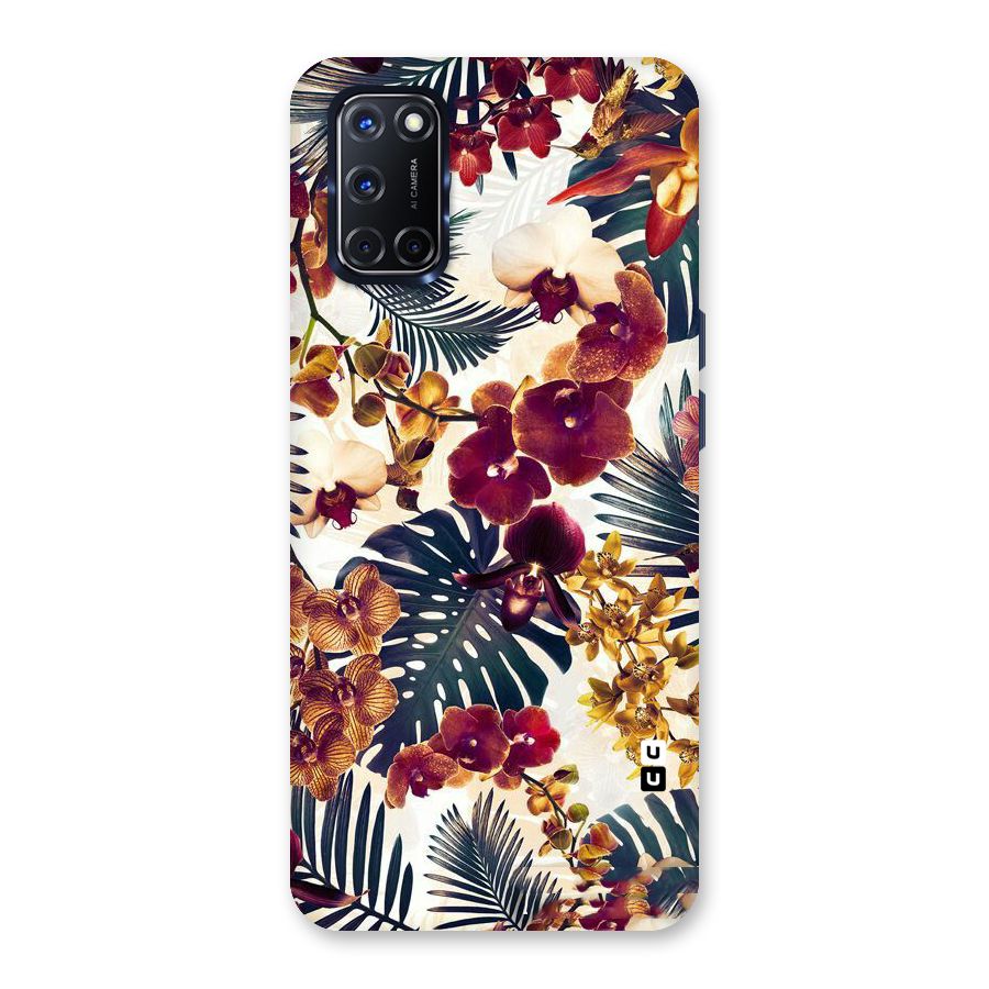 Vintage Rustic Flowers Back Case for Oppo A52