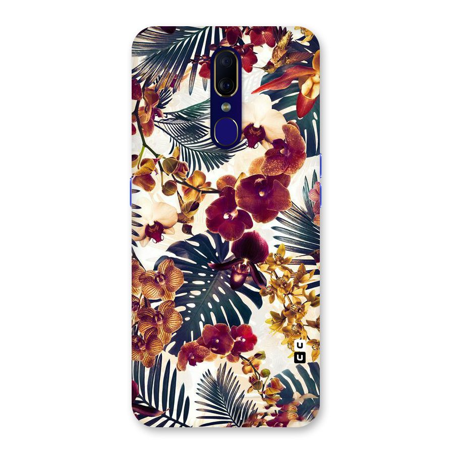 Vintage Rustic Flowers Back Case for Oppo F11