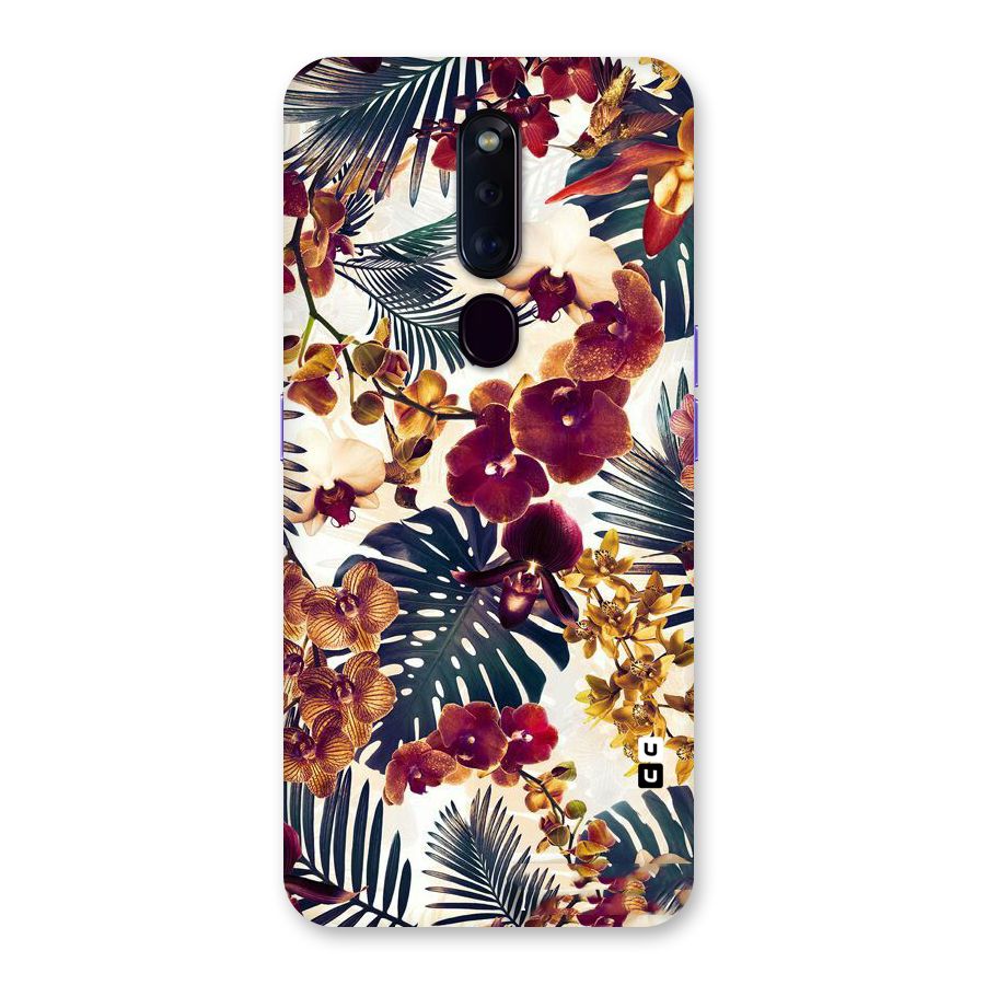 Vintage Rustic Flowers Back Case for Oppo F11 Pro