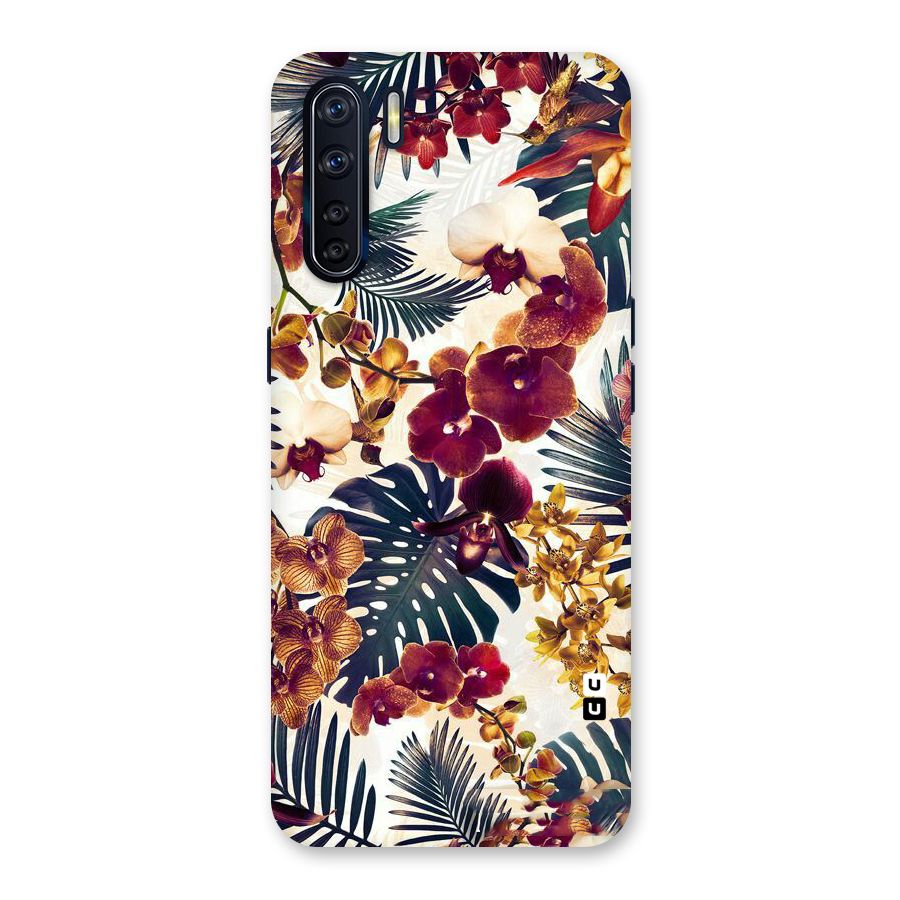 Vintage Rustic Flowers Back Case for Oppo F15