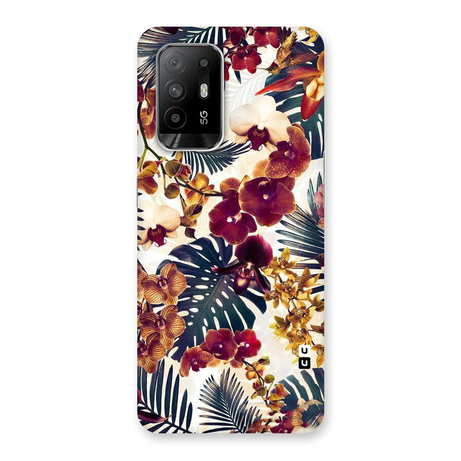 Vintage Rustic Flowers Back Case for Oppo F19 Pro Plus 5G